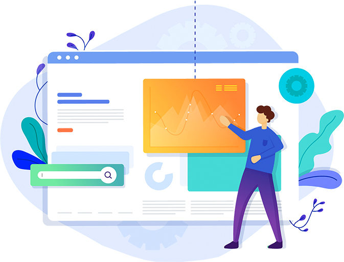 Analytics dashboard illustration